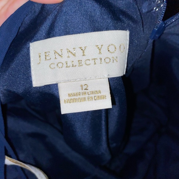 Jenny Yoo Inesse Dress Navy - Picture 3 of 7